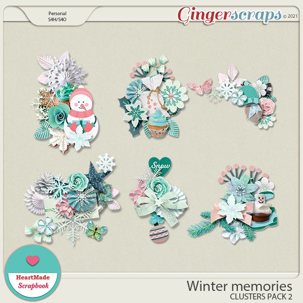 Winter memories - clusters pack 2