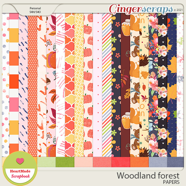 Woodland forest - papers