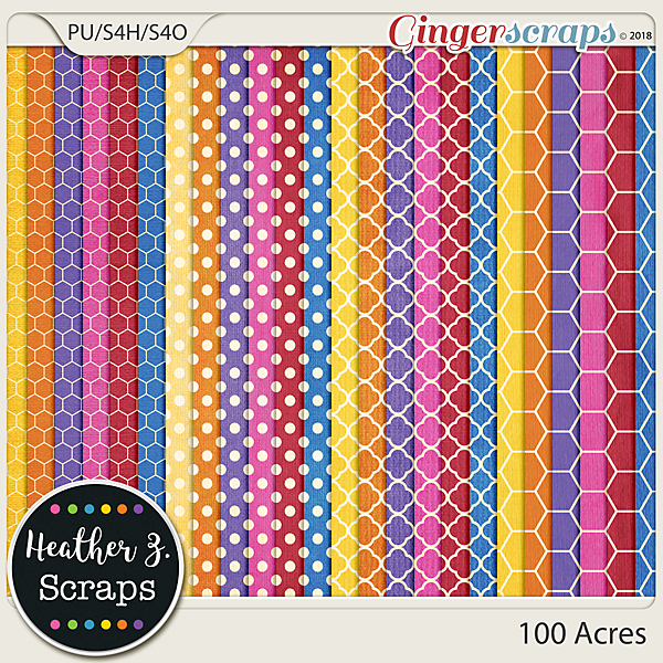 100 Acres EXTRA PAPERS by Heather Z Scraps