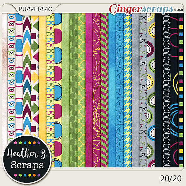 20/20 PAPERS by Heather Z Scraps