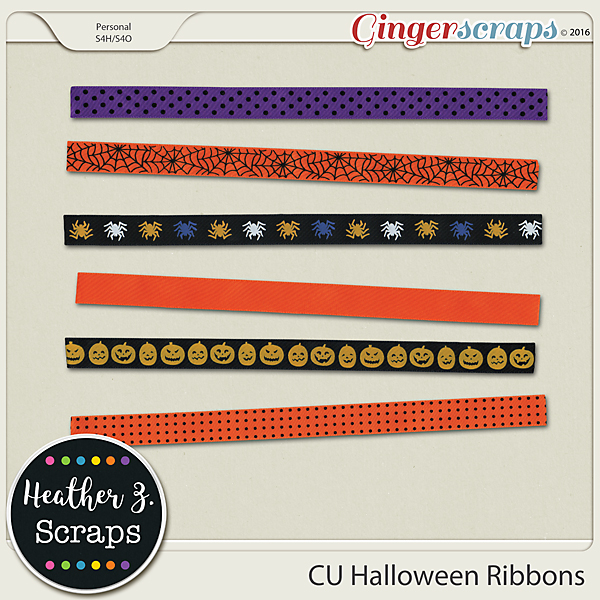 CU Halloween RIBBONS by Heather Z Scraps