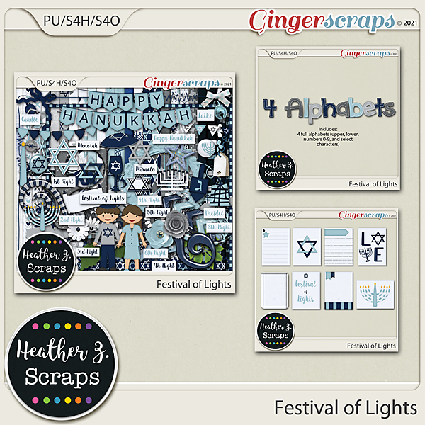 Festival of Lights BUNDLE by Heather Z Scraps