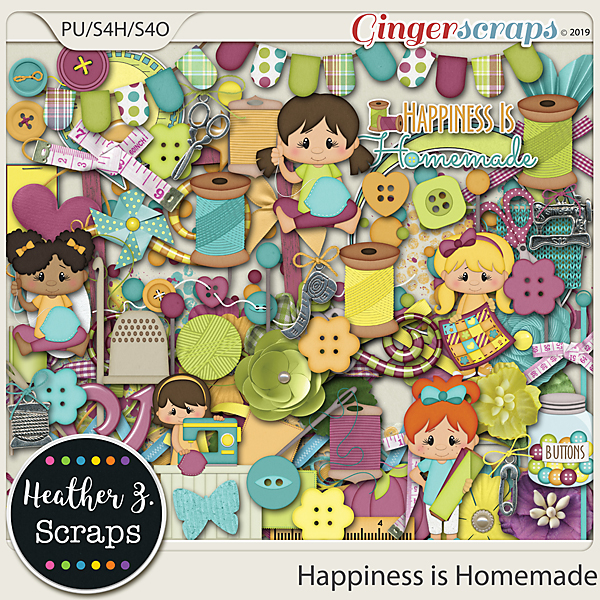 Happiness is Homemade ELEMENTS by Heather Z Scraps