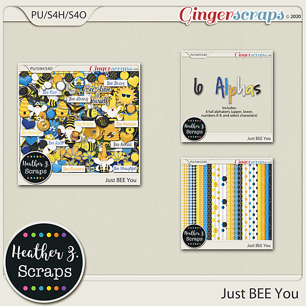 Just Bee You BUNDLE by Heather Z Scraps