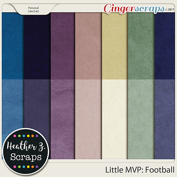 Little MVP: Football CARDSTOCKS by Heather Z Scraps