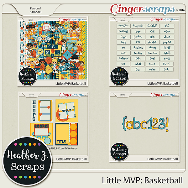 Little MVP: Basketball MEGA BUNDLE by Heather Z Scraps