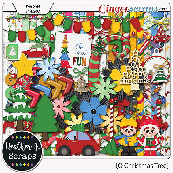 O Christmas Tree KIT by Heather Z Scraps