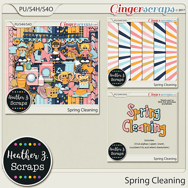 Spring Cleaning BUNDLE by Heather Z Scraps