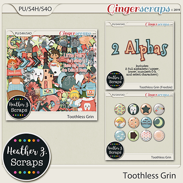 Toothless Grin BUNDLE by Heather Z Scraps