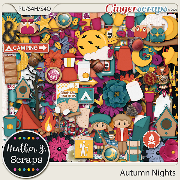 Autumn Nights KIT by Heather Z Scraps