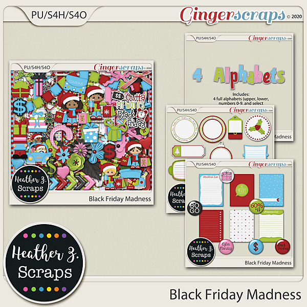 Black Friday Madness BUNDLE by Heather Z Scraps