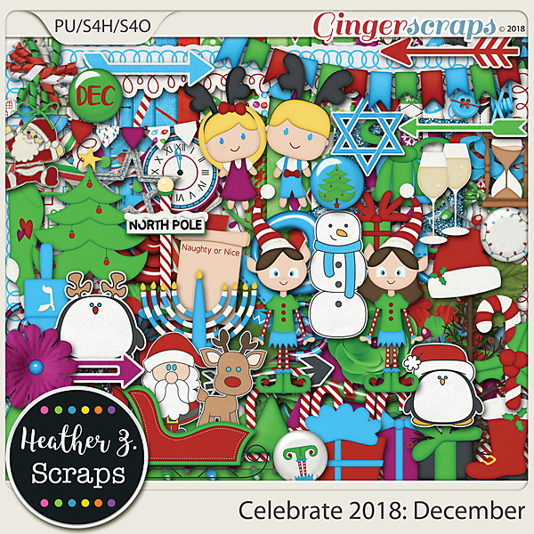 Celebrate 2018: December KIT by Heather Z Scraps