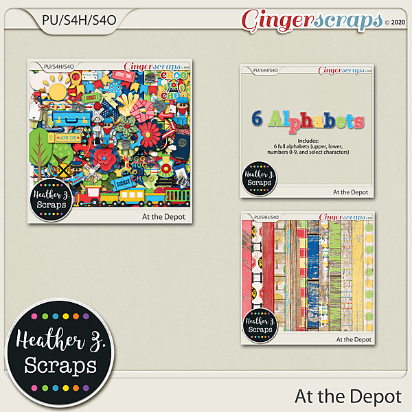 At the Depot BUNDLE by Heather Z Scraps