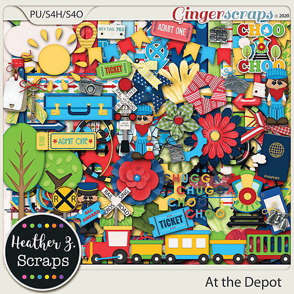 At the Depot KIT by Heather Z Scraps