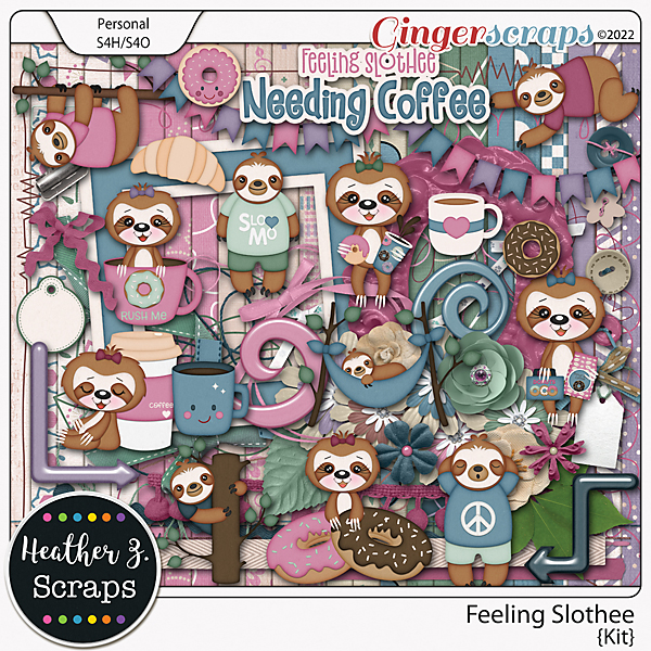 Feeling Slothee KIT by Heather Z Scraps