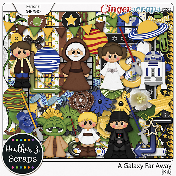 A Galaxy Far Away KIT by Heather Z Scraps