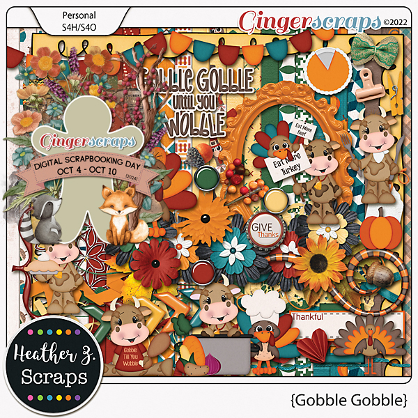 Gobble Gobble KIT by Heather Z Scraps