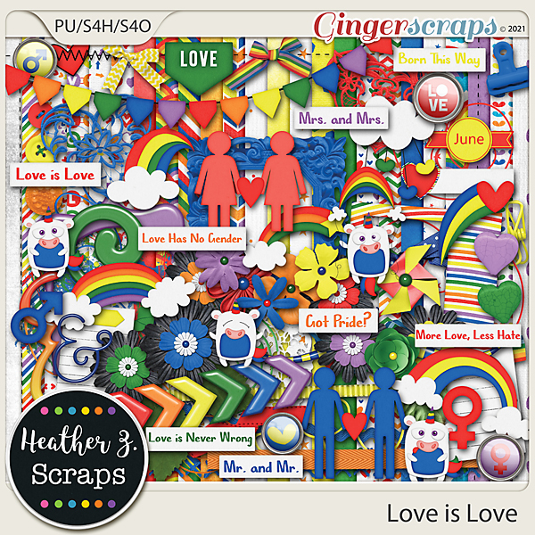 Love is Love KIT by Heather Z Scraps