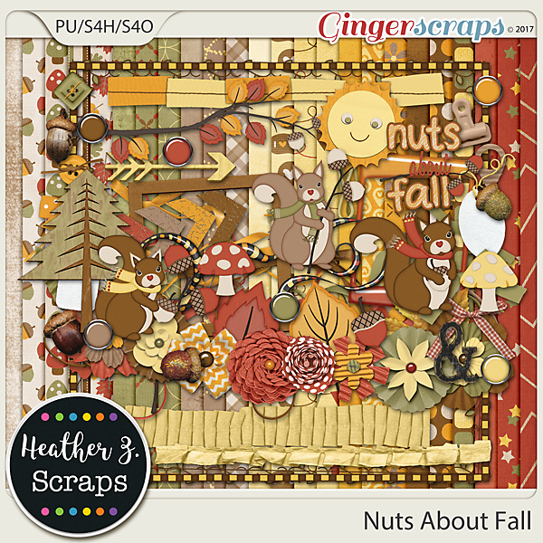 Nuts About Fall KIT by Heather Z Scraps