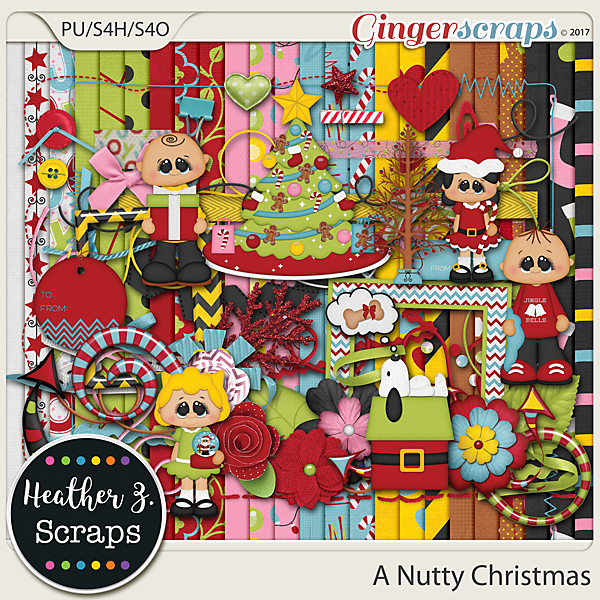 A Nutty Christmas KIT by Heather Z Scraps