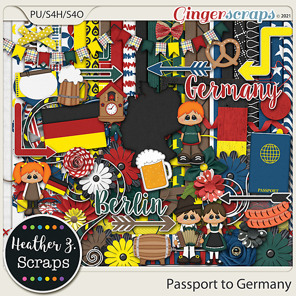 Passport to Germany KIT by Heather Z Scraps