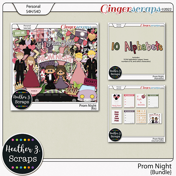 Prom Night BUNDLE by Heather Z Scraps