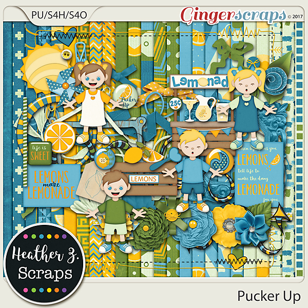 Pucker Up KIT by Heather Z Scraps