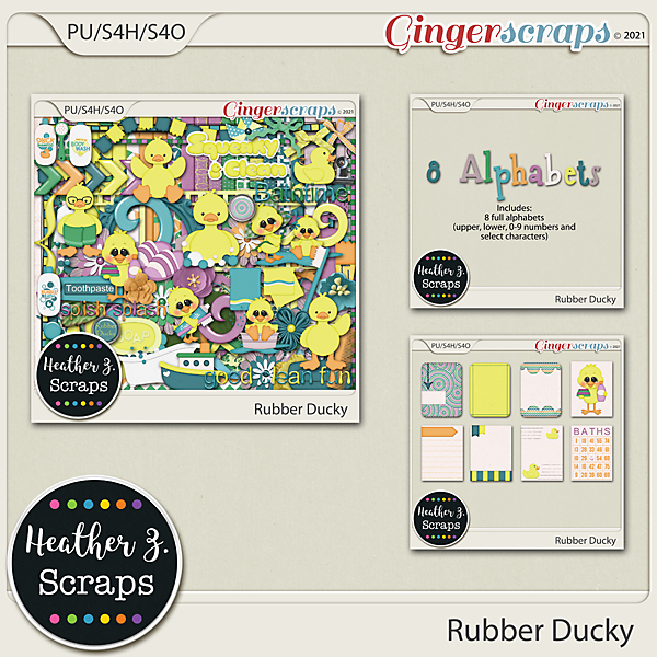 Rubber Ducky BUNDLE by Heather Z Scraps