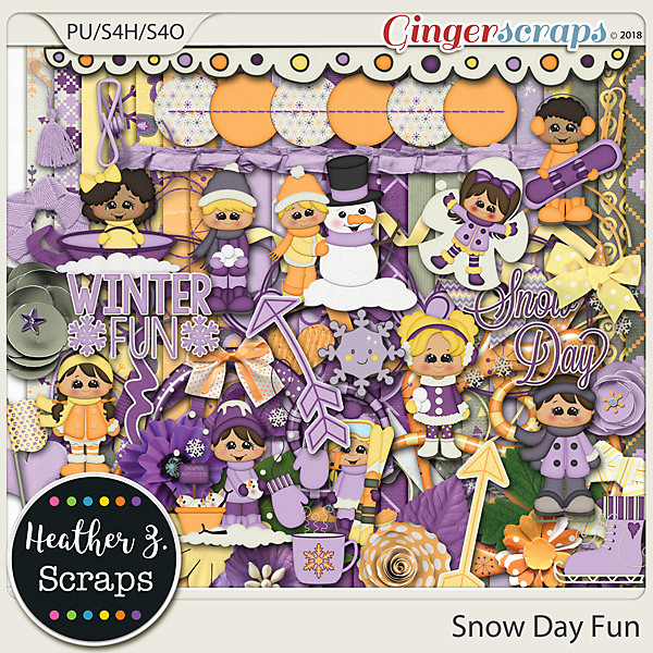 Snow Day Fun KIT by Heather Z Scraps