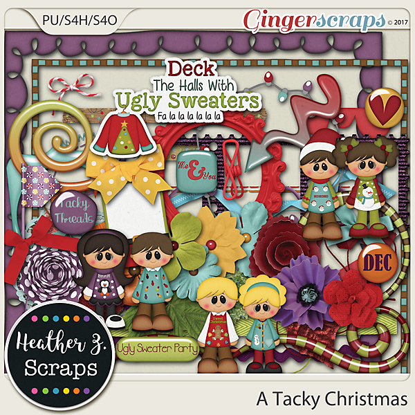 A Tacky Christmas ELEMENTS by Heather Z Scraps