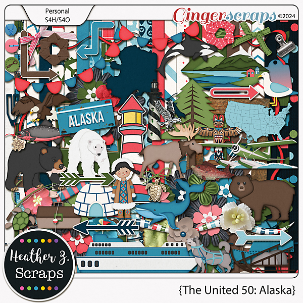 The United 50: Alaska KIT by Heather Z Scraps