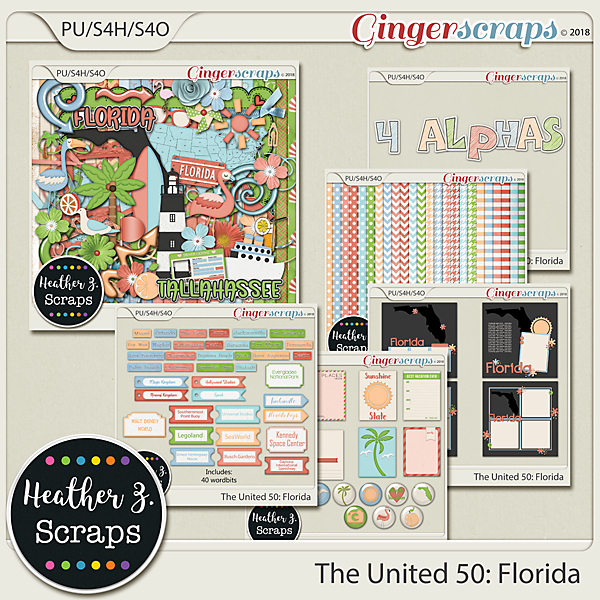 The United 50: Florida BUNDLE by Heather Z Scraps