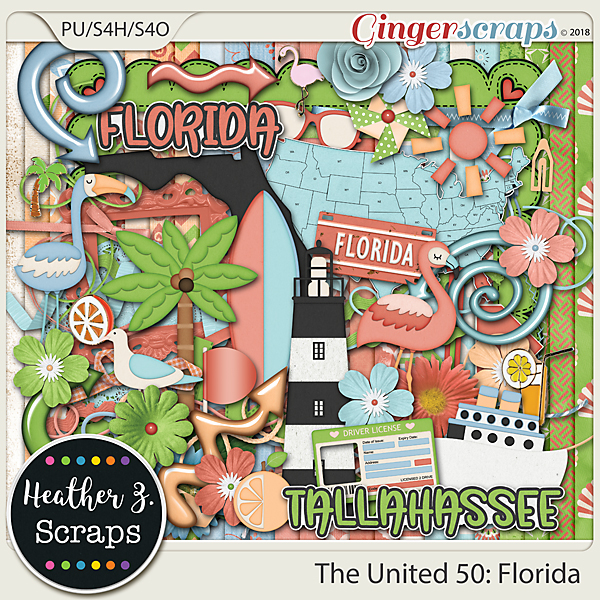 The United 50: Florida KIT by Heather Z Scraps