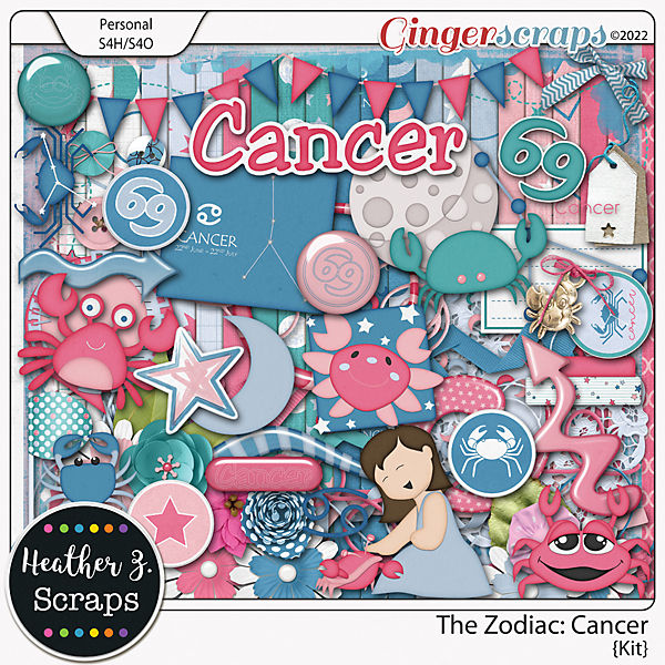 The Zodiac: Cancer KIT by Heather Z Scraps