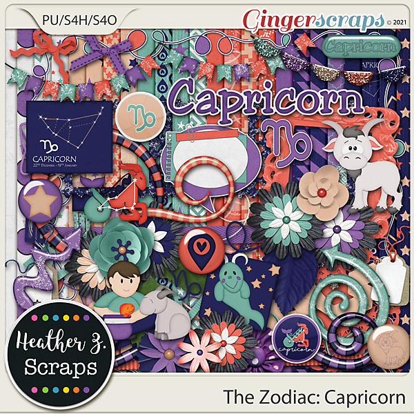 The Zodiac: Capricorn KIT by Heather Z Scraps