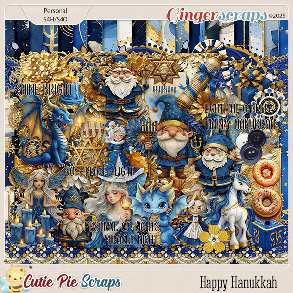 Happy Hanukkah Page Kit