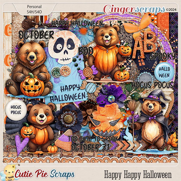 Happy Happy Halloween Page Kit