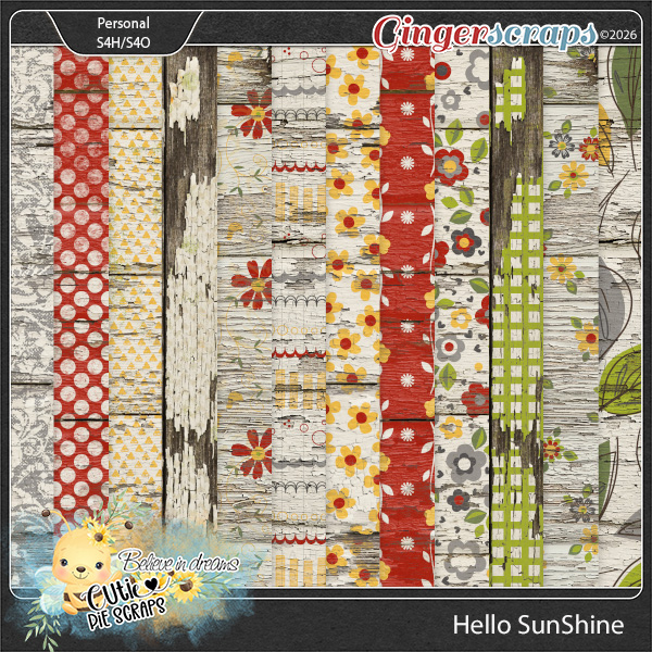 Hello SunShine Wood Papers