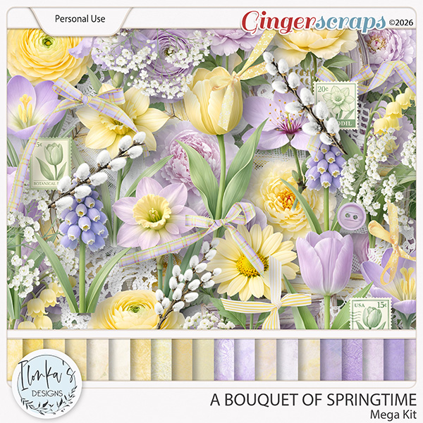 A Bouquet Of Springtime Mega Kit by Ilonka's Designs