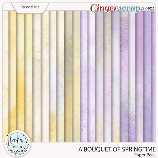 A Bouquet Of Springtime Paper Pack by Ilonka's Designs