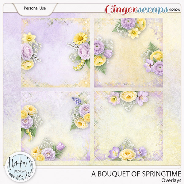 A Bouquet Of Springtime Overlays by Ilonka's Designs