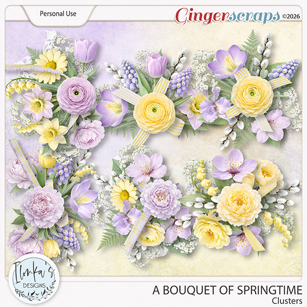A Bouquet Of Springtime Clusters by Ilonka's Designs