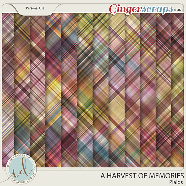 A Harvest Of Memories Plaids by Ilonka's Designs