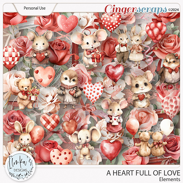 A Heart Full Of Love Elements by Ilonka's Designs