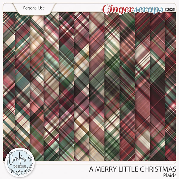 A Merry Little Christmas Plaids by Ilonka's Designs