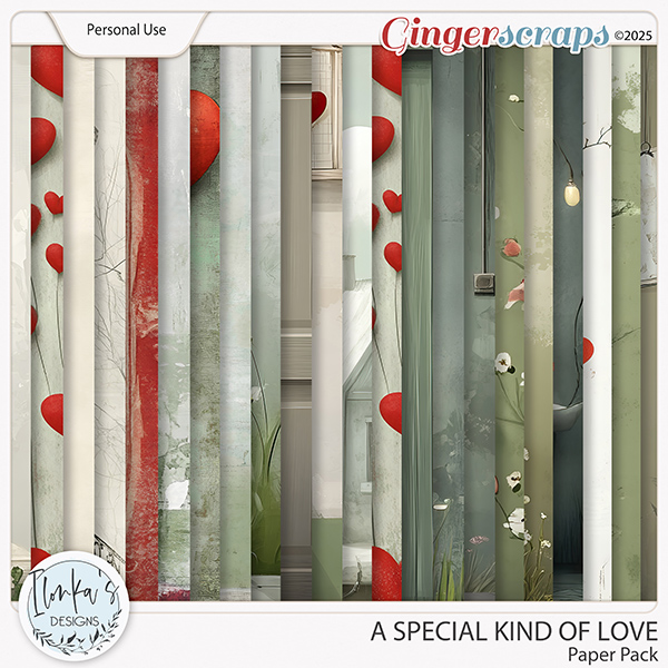 A Special Kind Of Love Paper Pack by Ilonka's Designs 