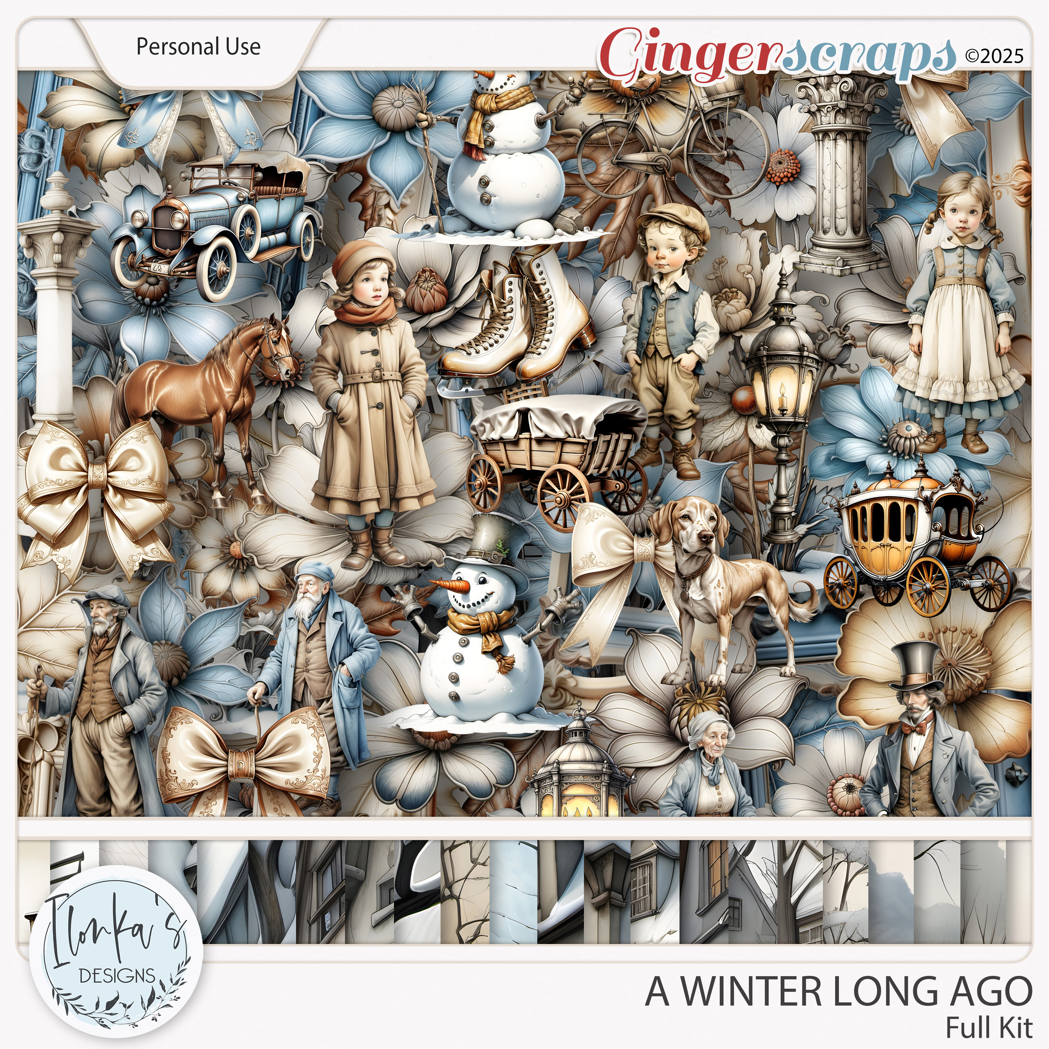 A Winter Long Ago Full Kit by Ilonka's Designs