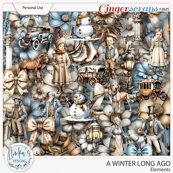 A Winter Long Ago Elements by Ilonka's Designs 