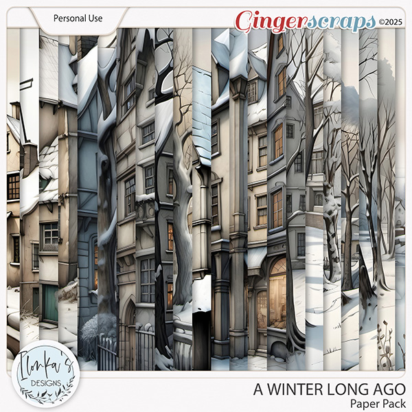 A Winter Long Ago Paper Pack by Ilonka's Designs