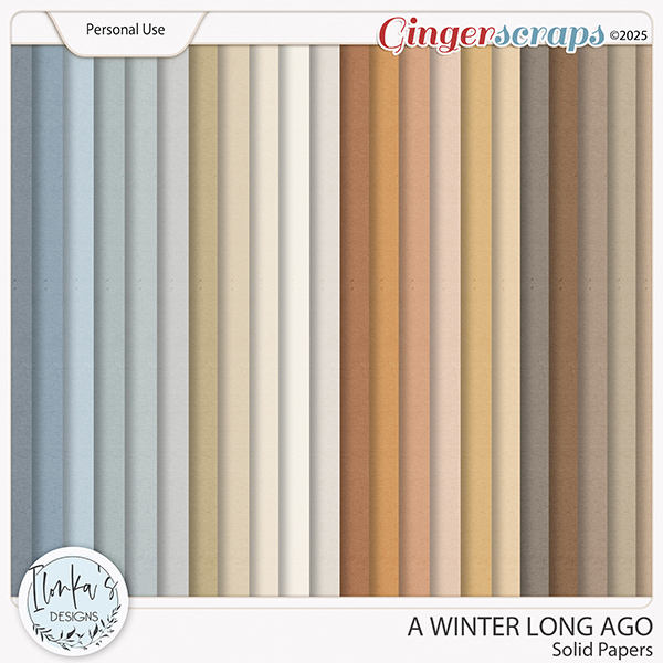 A Winter Long Ago Solid Papers by Ilonka's Designs